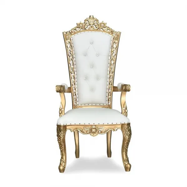 Single Bride throne w/ arm rest gold