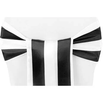 Satin Chair Sash-Stripped