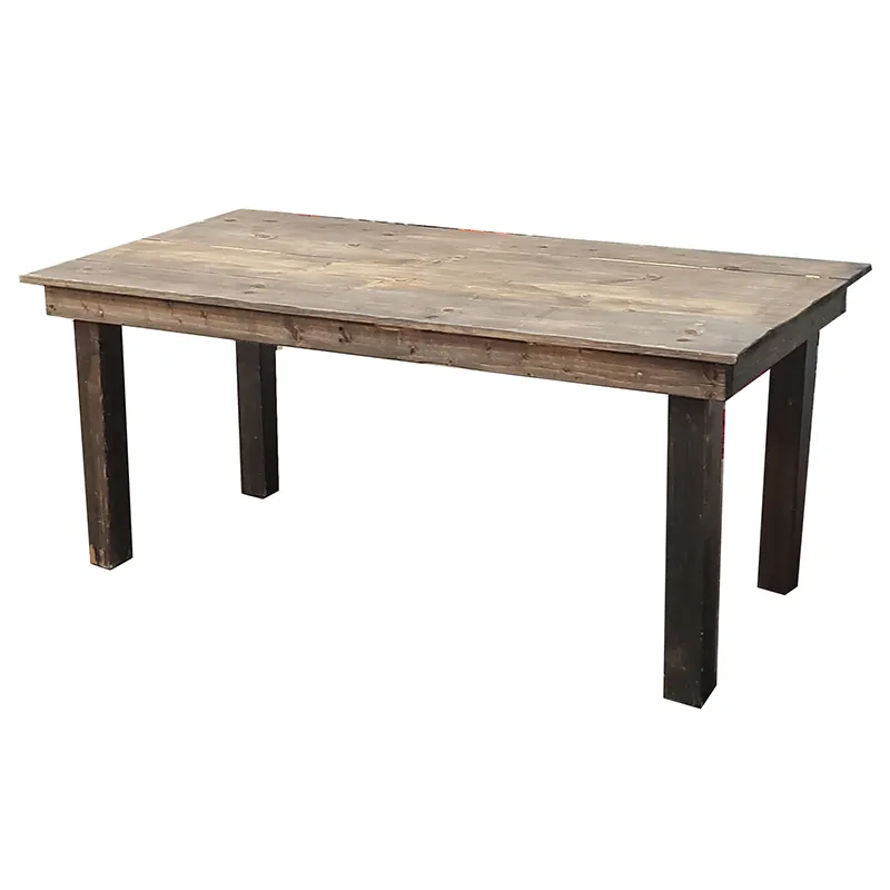 wood farm table 6ft 