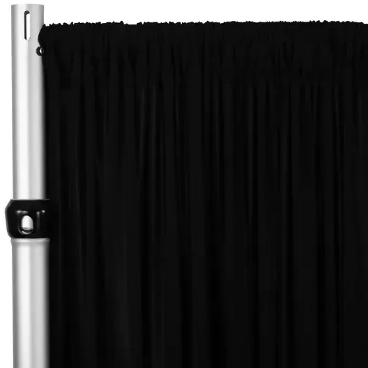Spandex Drape 10ftH 52"W- Black