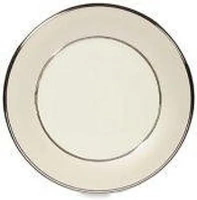 Lenox cake plate 6in double gold trim