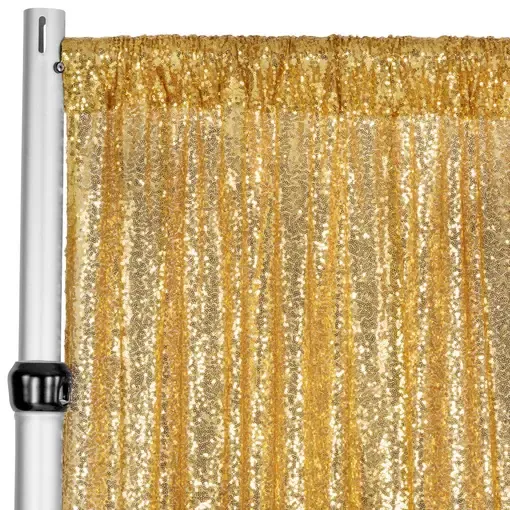 Sequence Drape 10ftH 52"W- Gold 