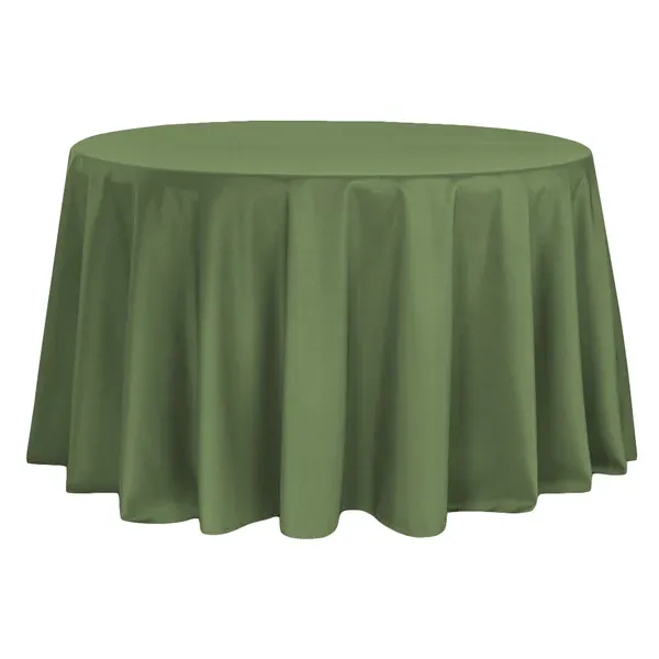 Polyester 120" Round Tablecloth- Willow Green 