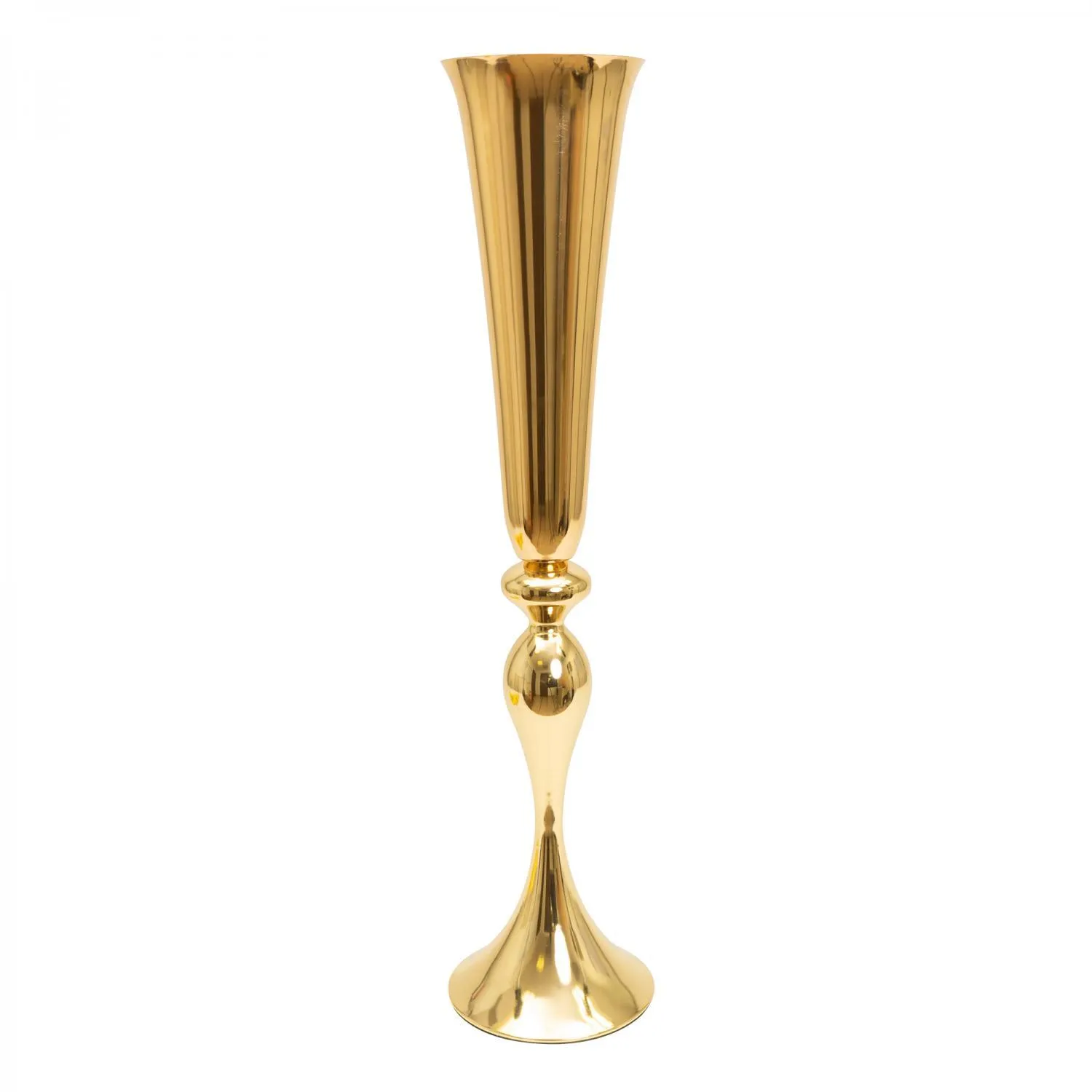 Gold Trumpet Vase 22"