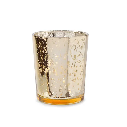 Mercury gold candle votive