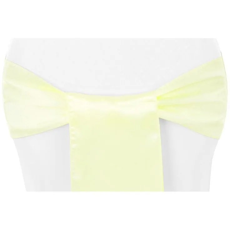 Satin Chair Sash-Yellow