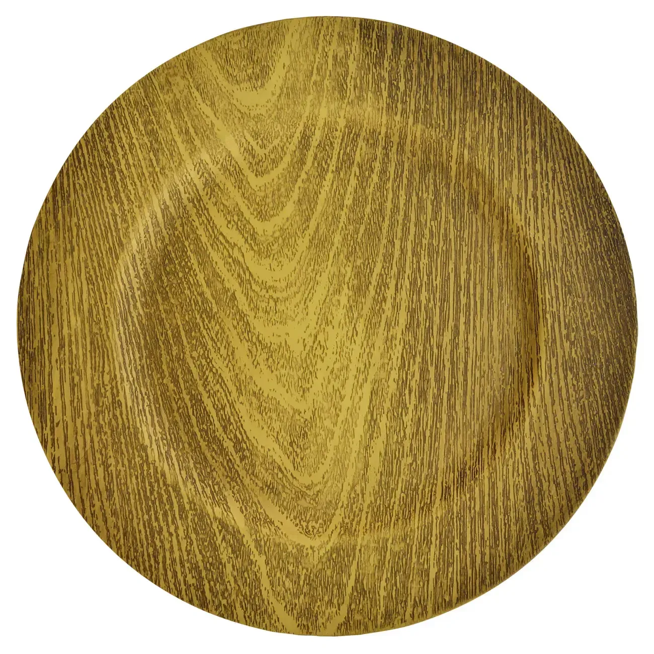 Gold wood charger