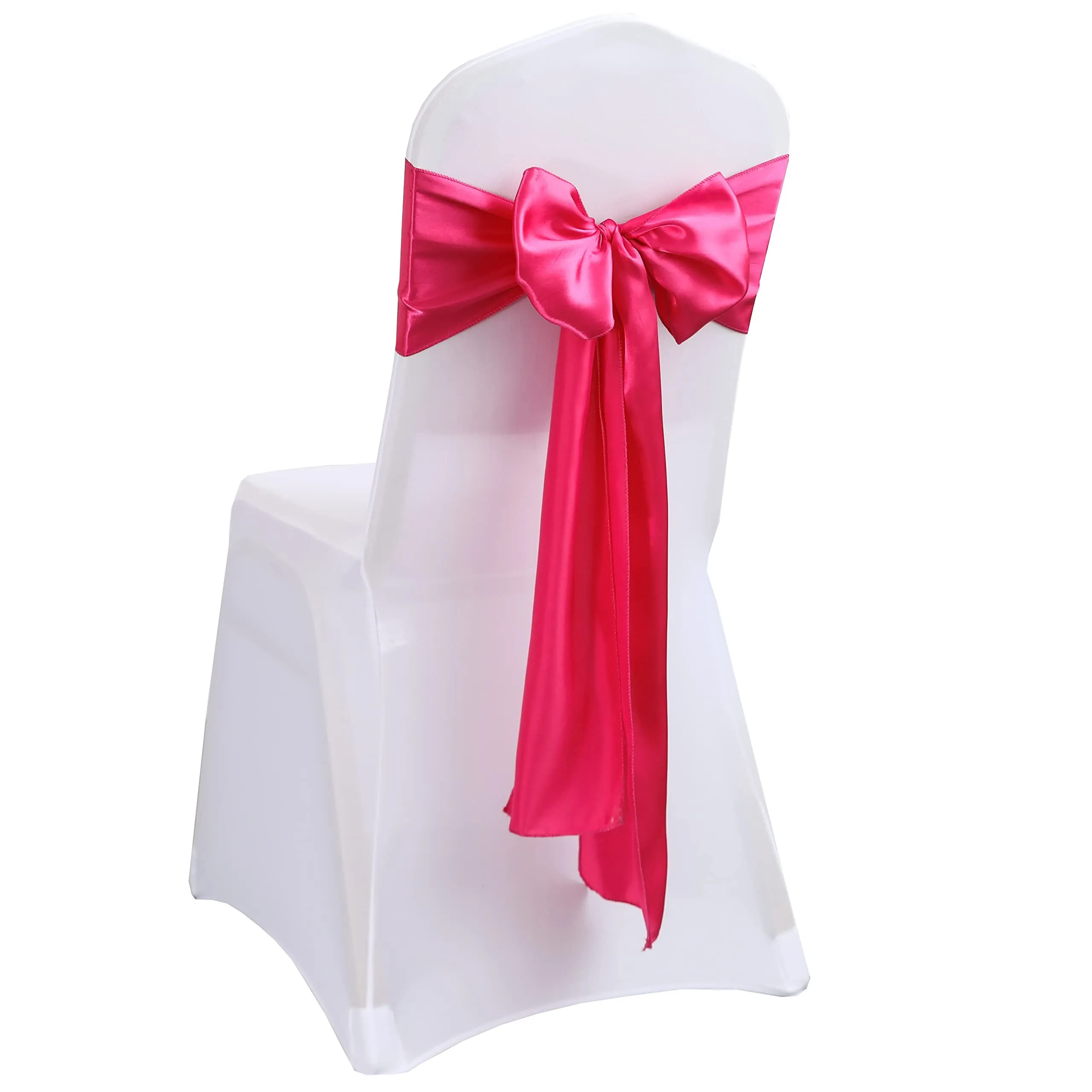 Satin Chair Sash- Fuchsia