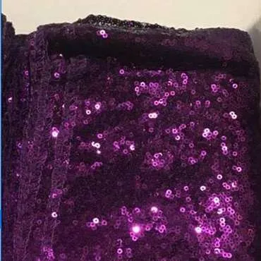Purple Sequin Table Runner