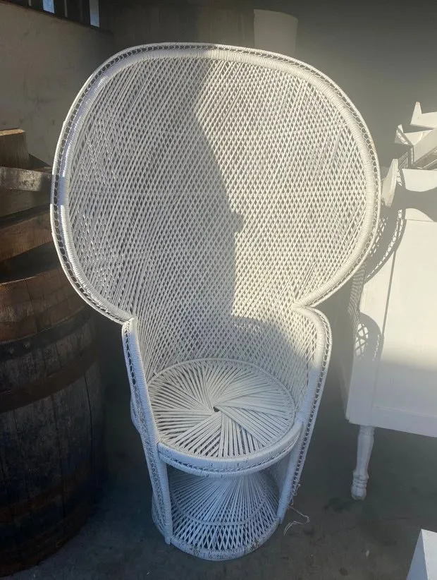 White Wicker Chair