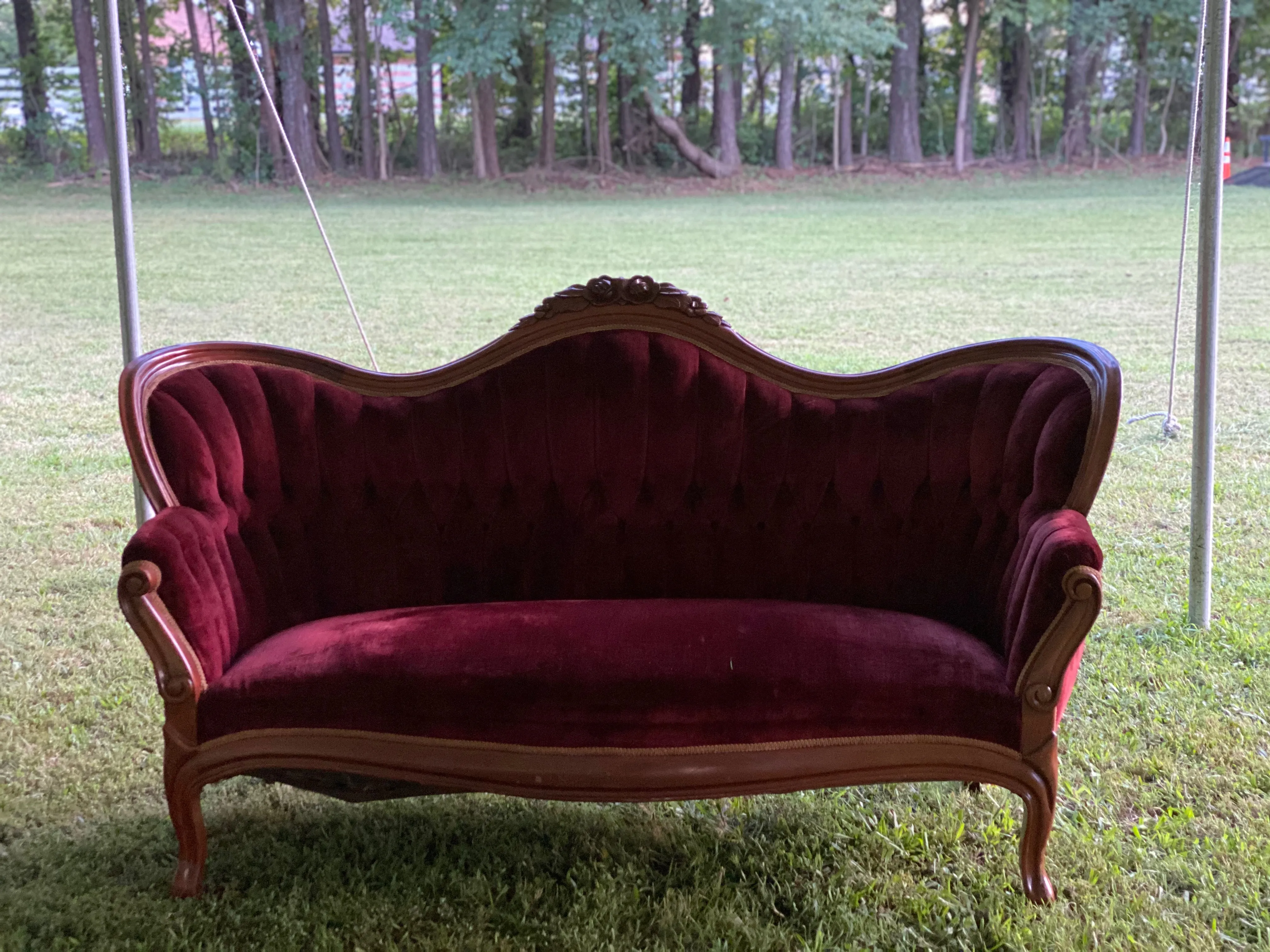 Burgundy Couch 