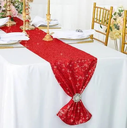 Sequin Red Runner
