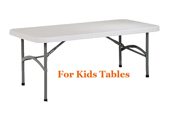 Kids rectangular folding tables