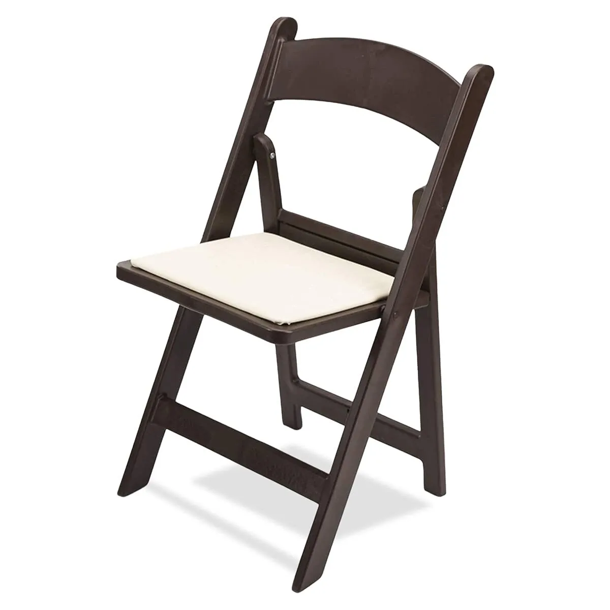Brown Resin folding chairs