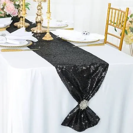 Sequin Black Runner