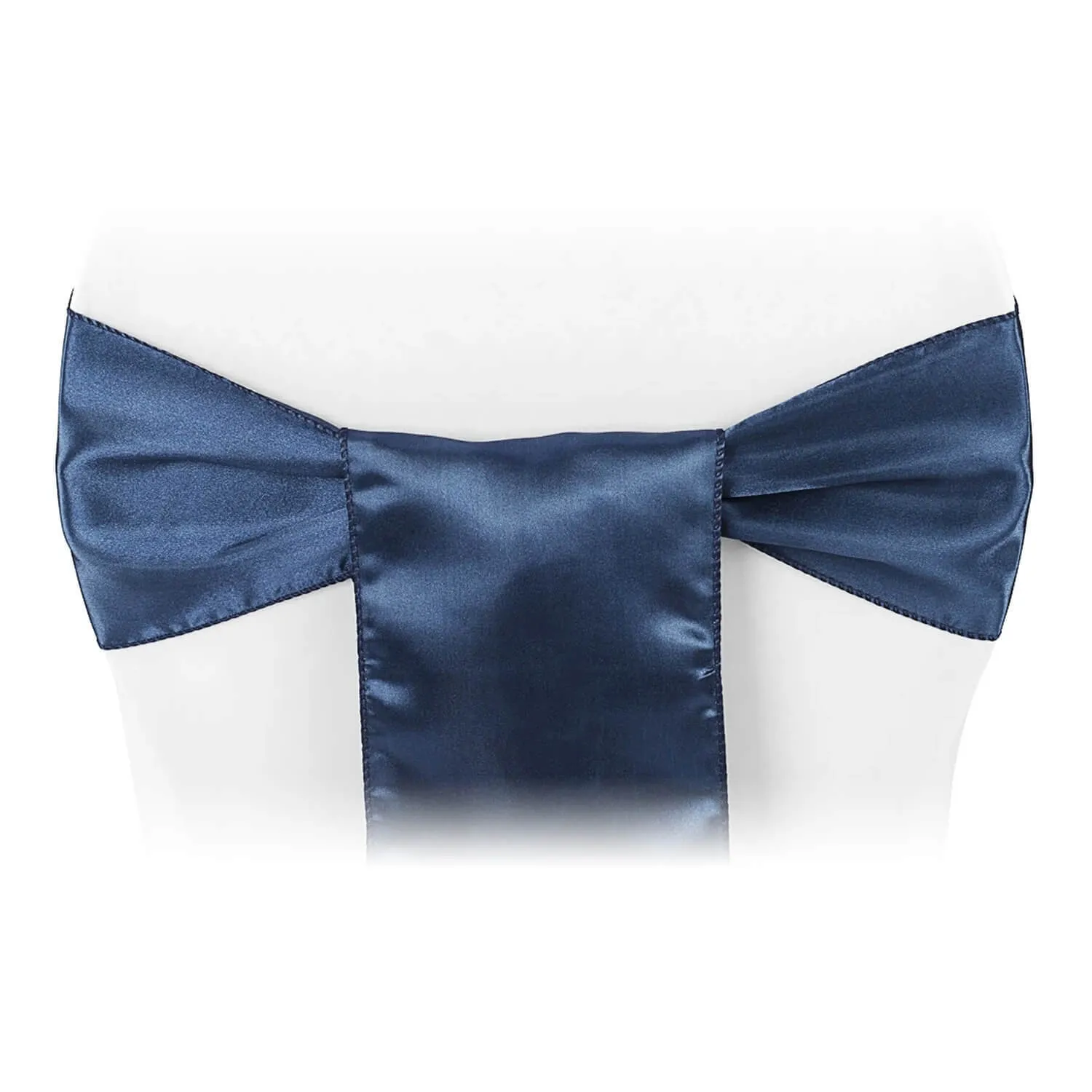 Satin Chair Sash- Navy Blue