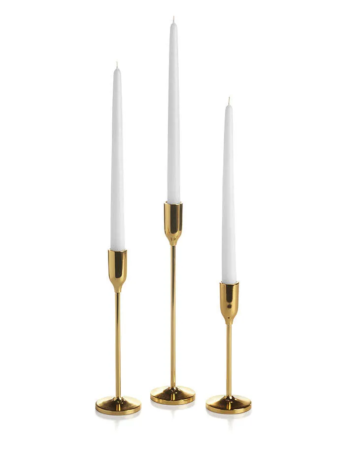 Gold , Black Candle Sticks 