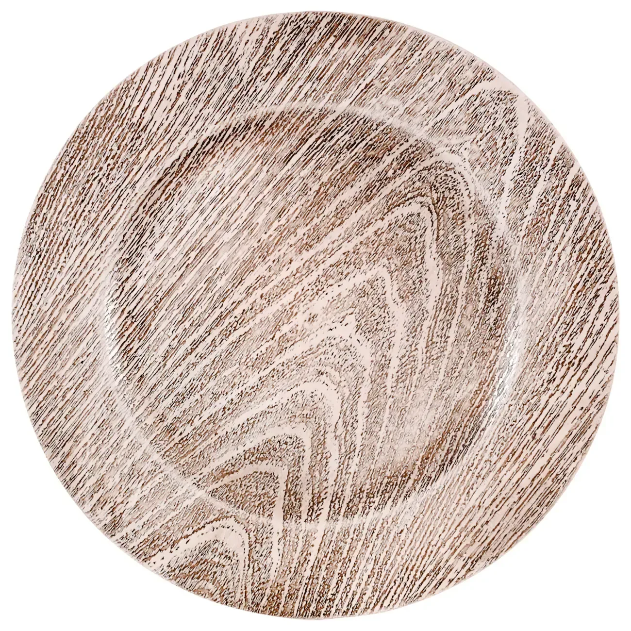 Gray Wood Charger 