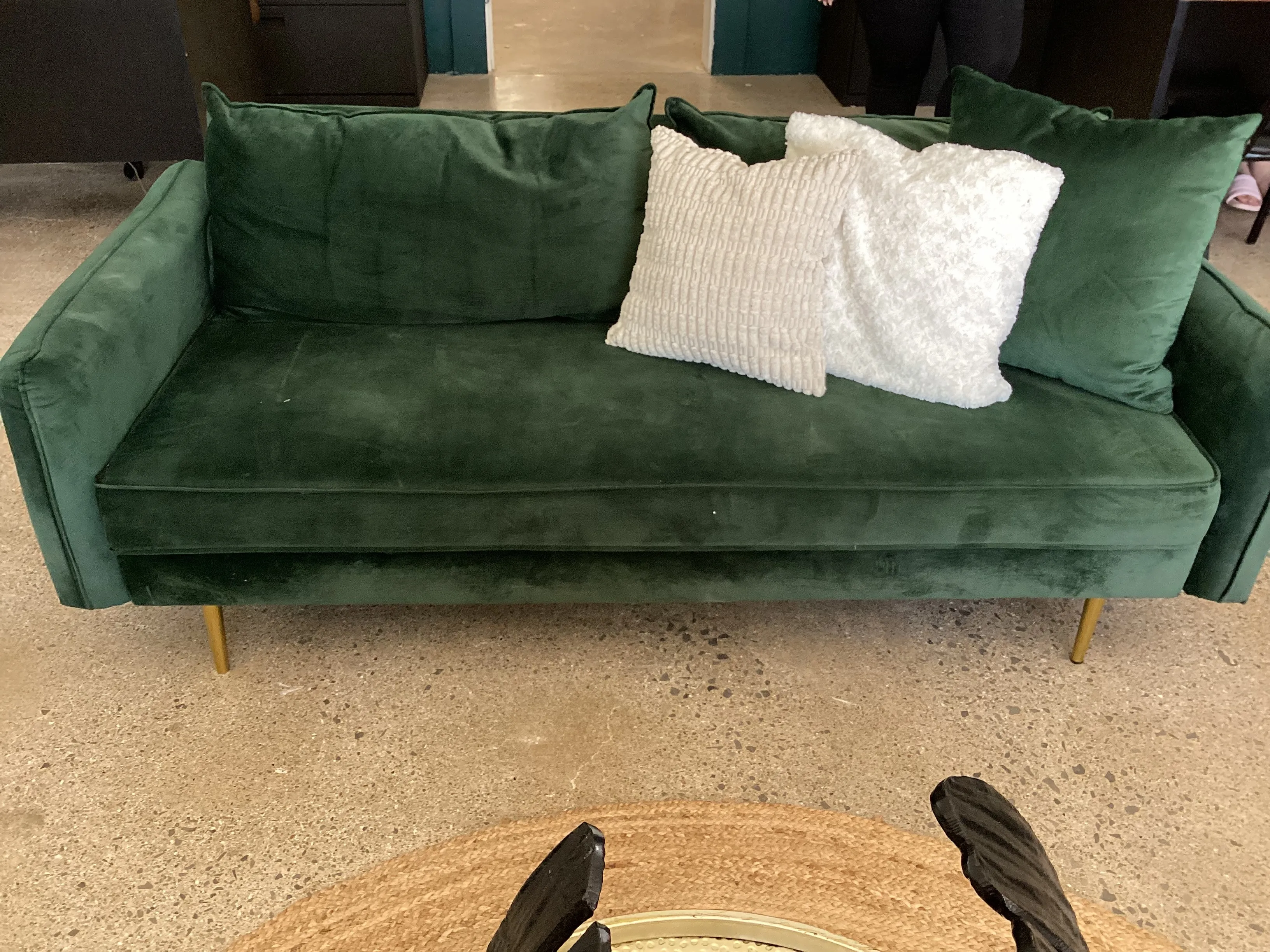 Forest Green Couch 