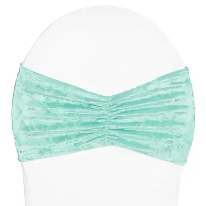Velvet Chair Band- Turquoise