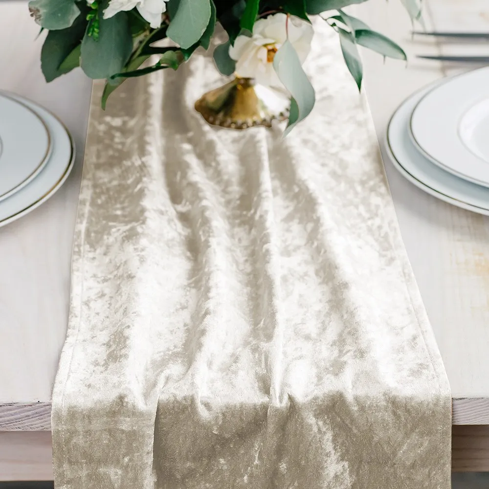 Velvet White Runner