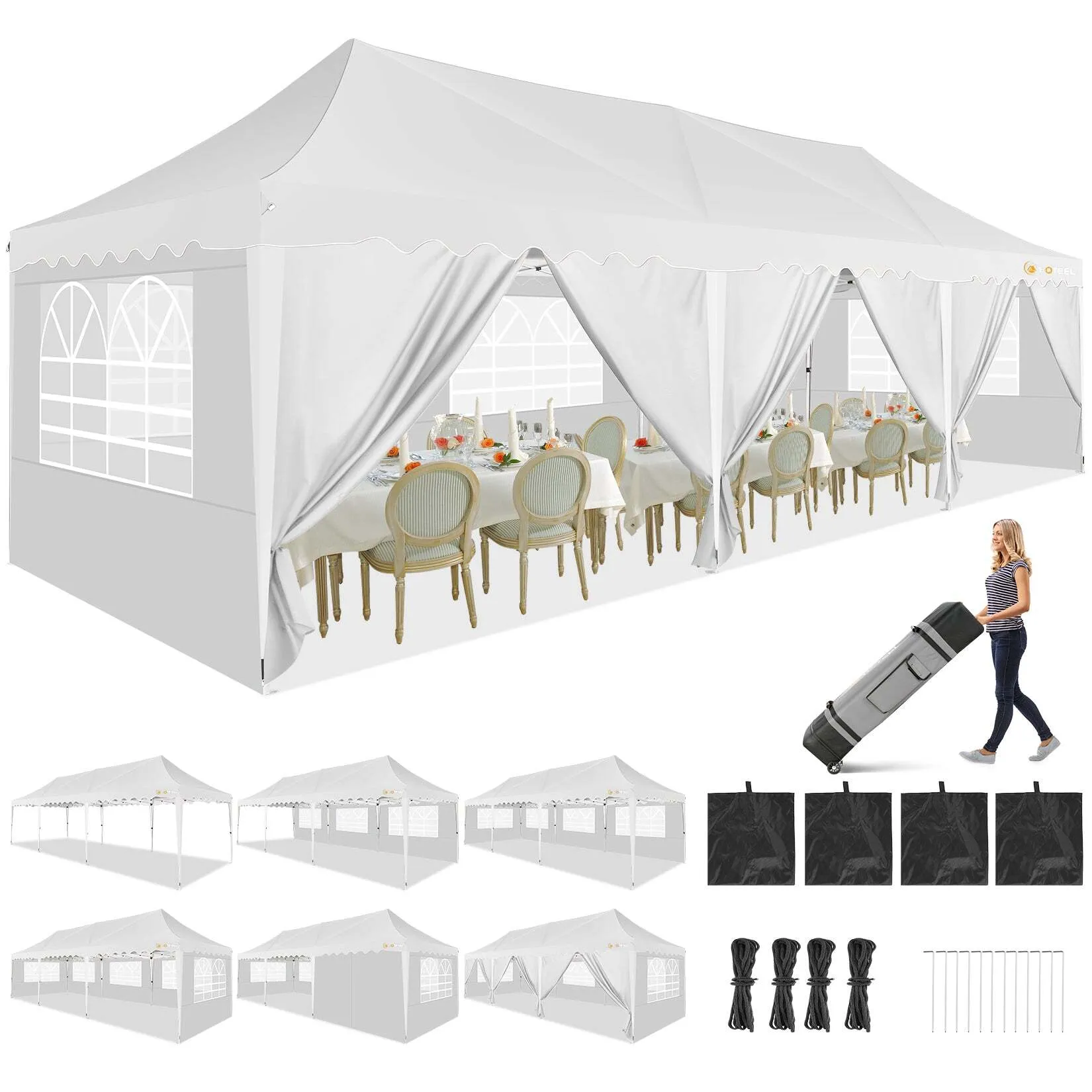 10x30 Popup Carpa Paredes laterales