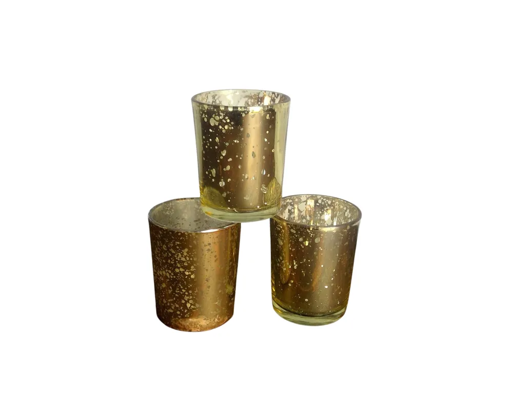 wedding gold votives