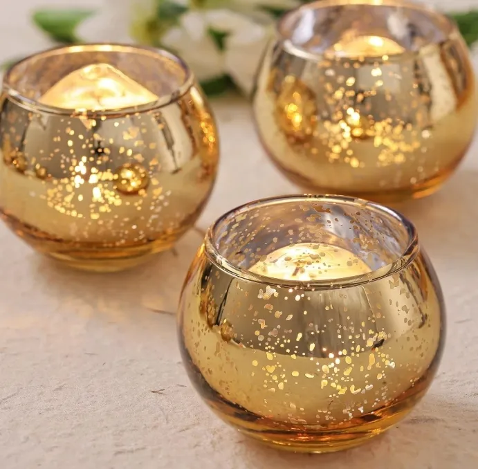 Votive Gold-round