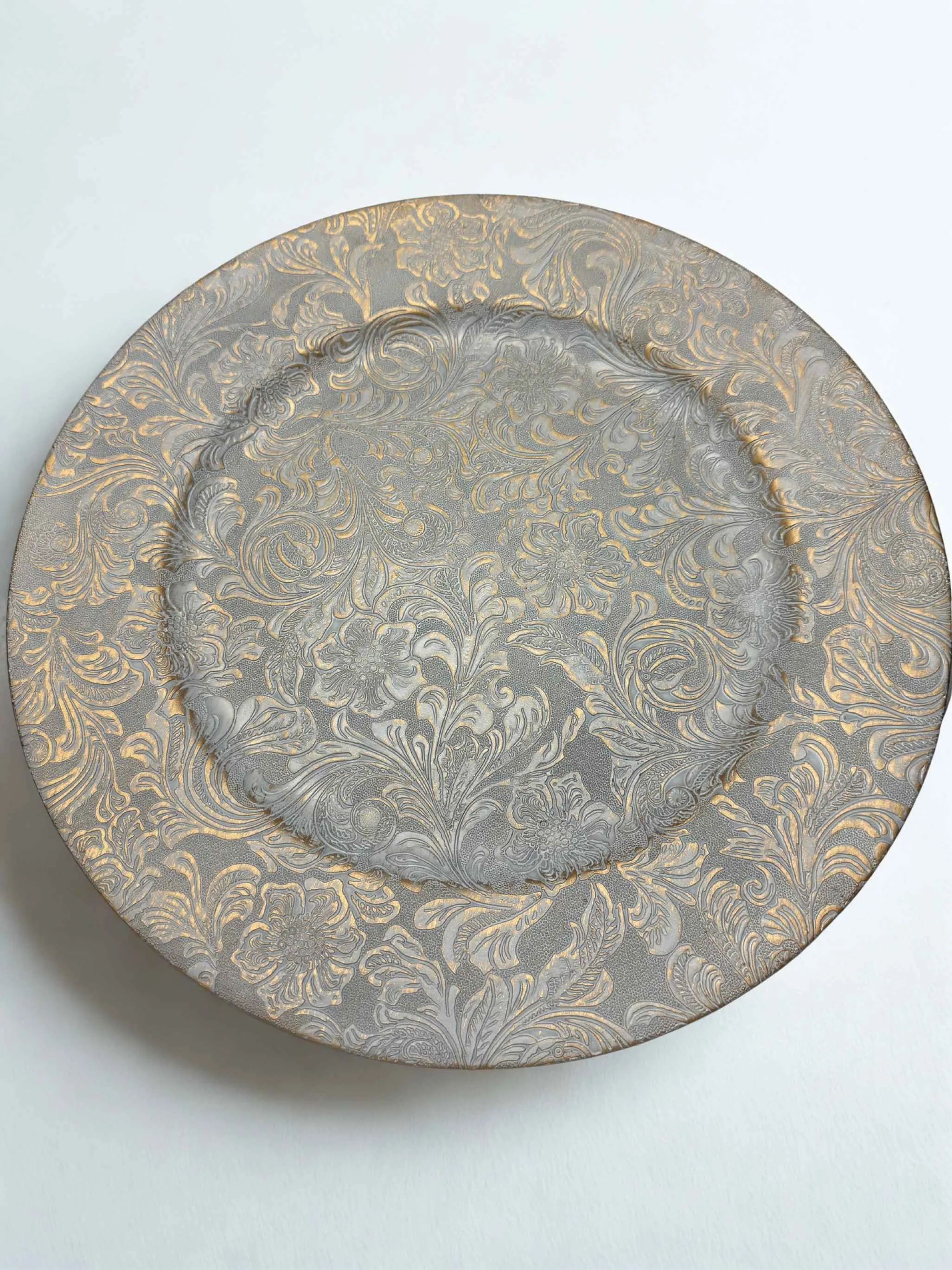 White and Gold Charger Plates