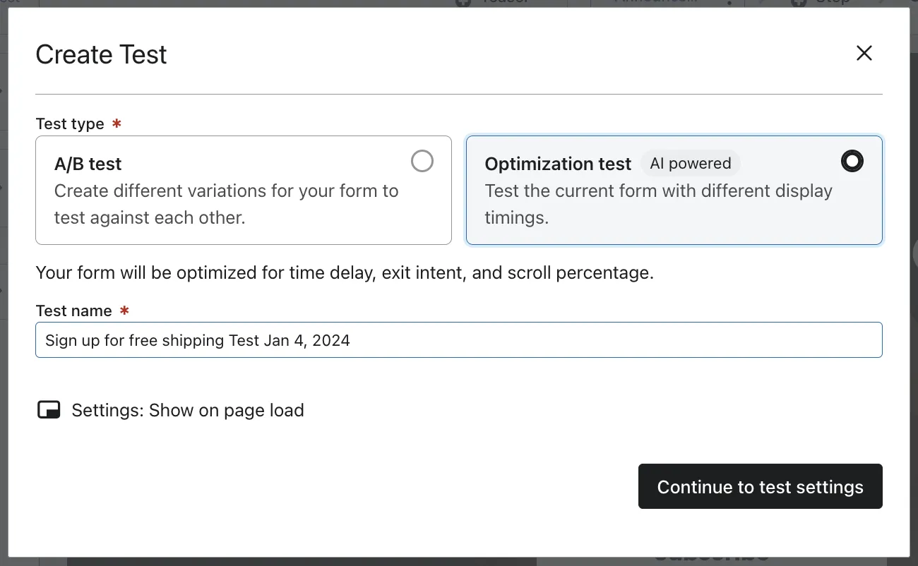 test varition shipping option