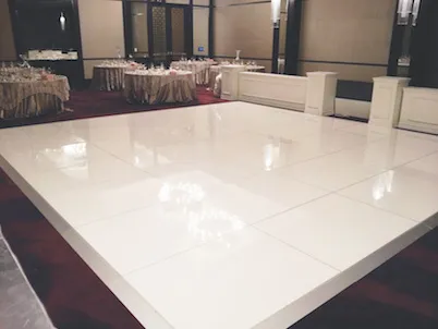White Dance Floor Tile (4ftx4ft) 