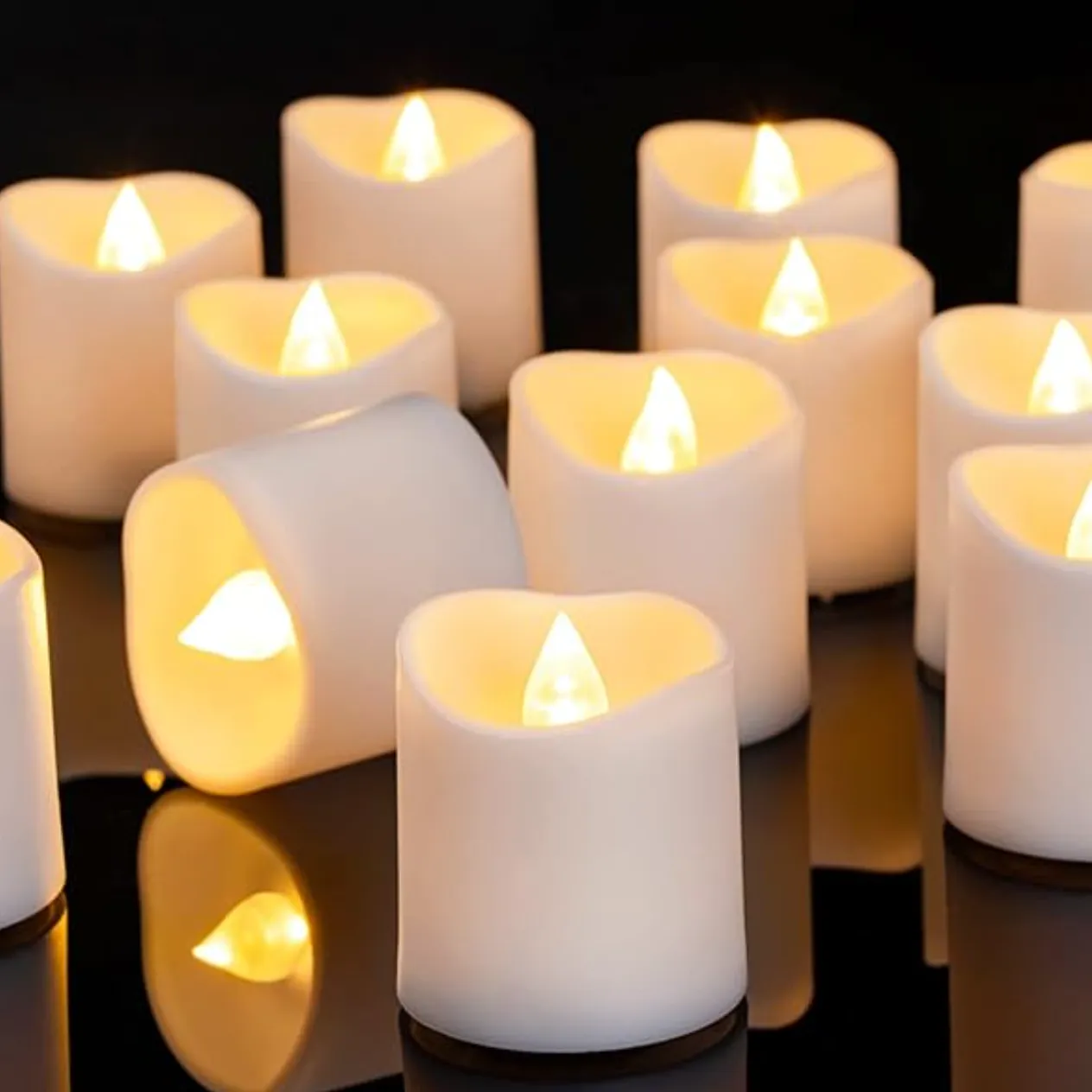 LED White Votive Candles