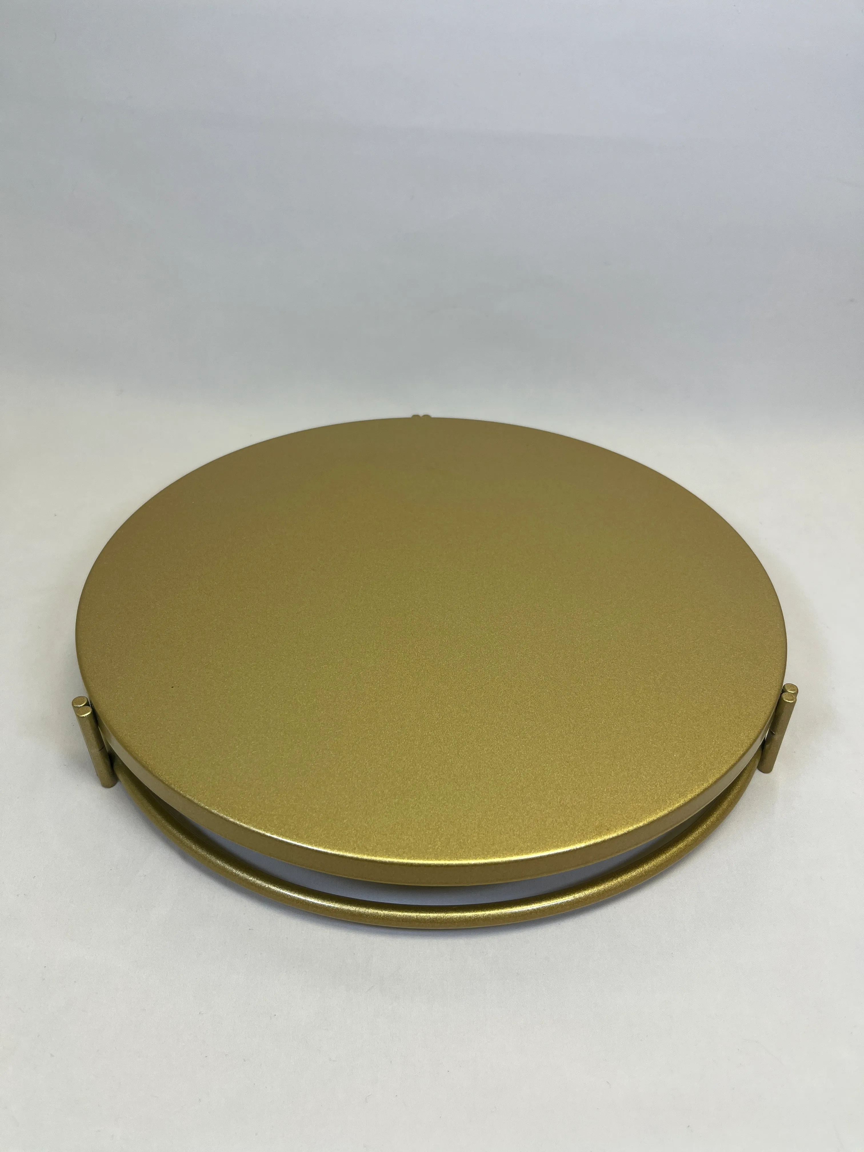 Gold Round Cake Stand 12" 