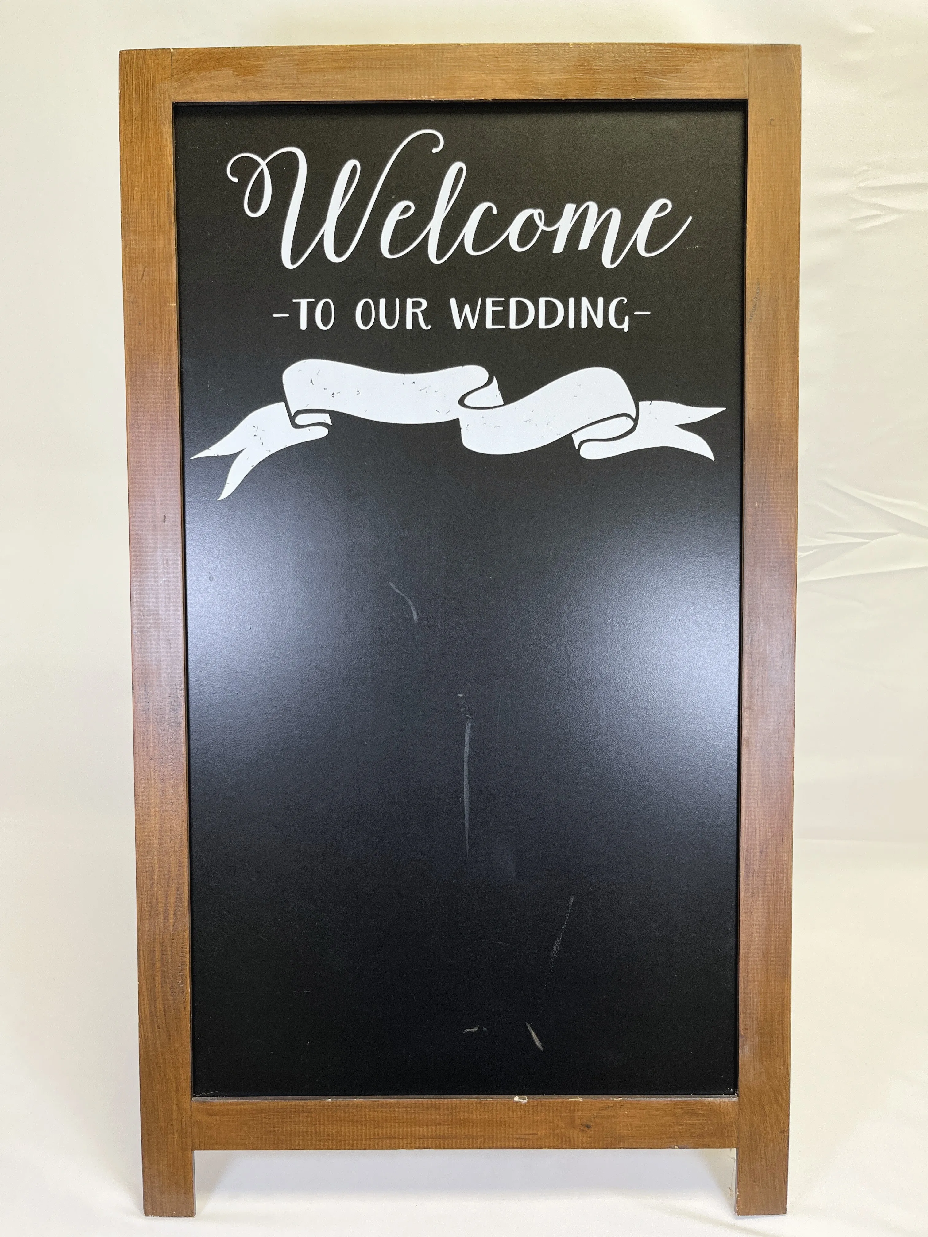 Welcome To Our Wedding Chalkboard Easel