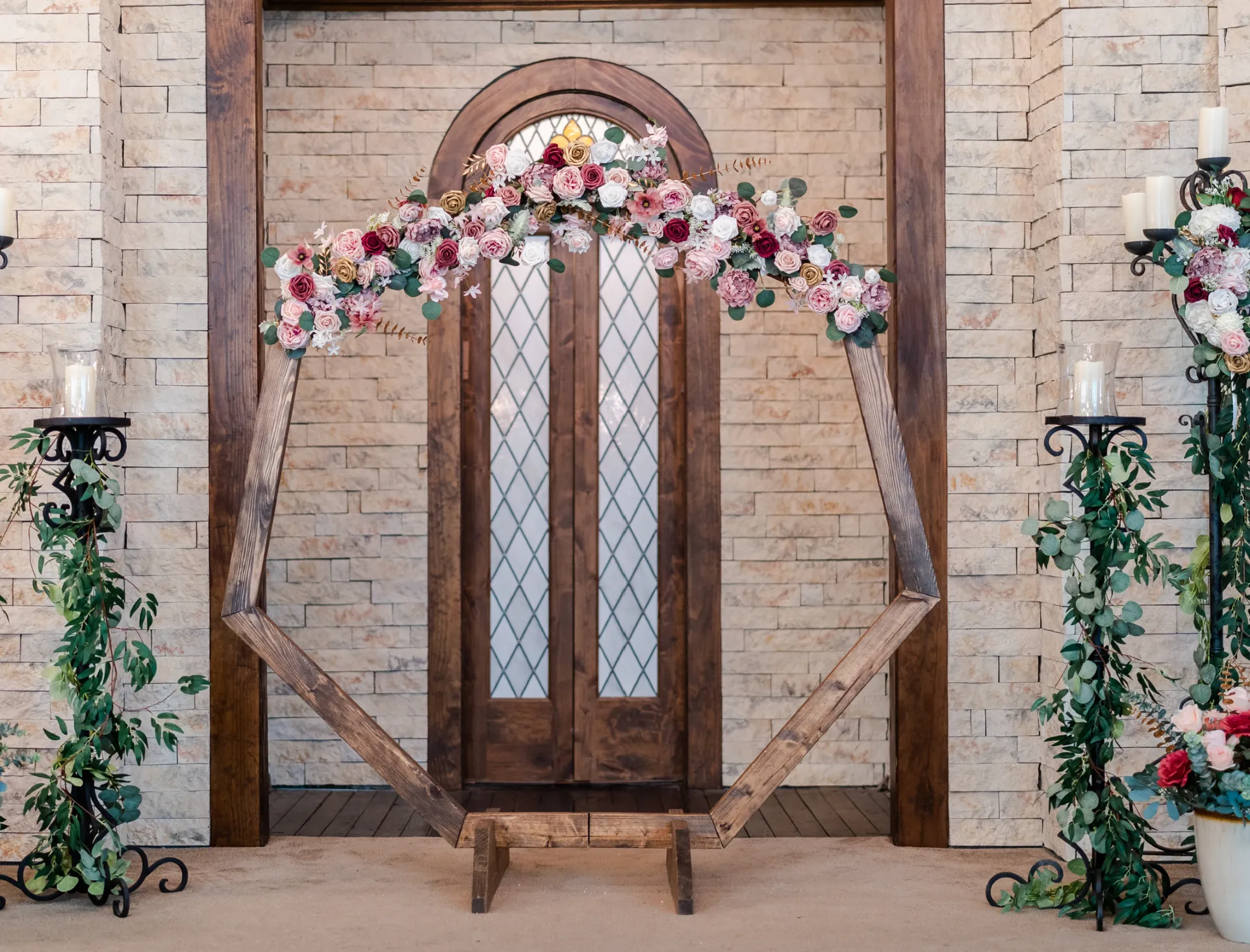 Hexagon Wooden Arch