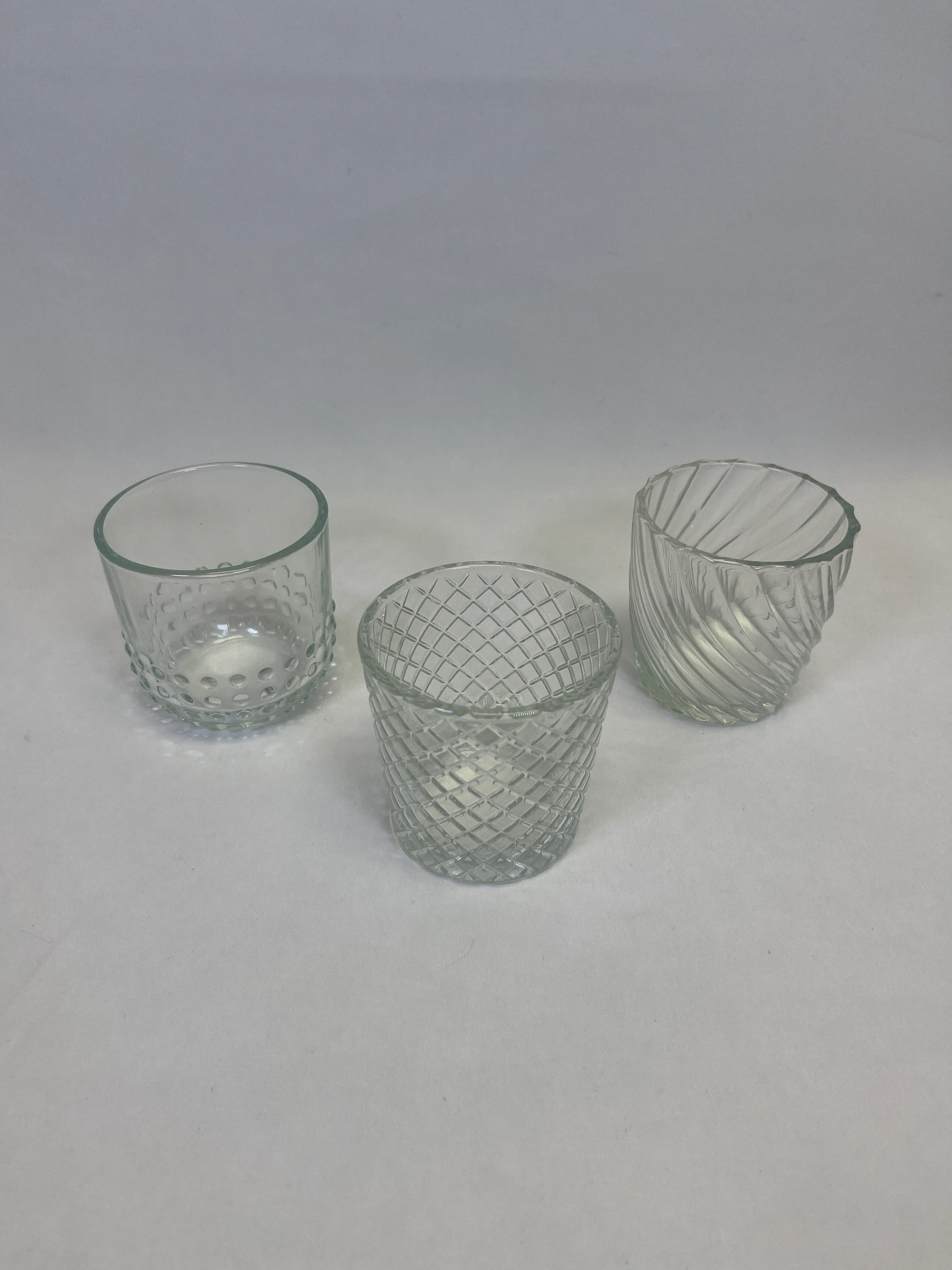 Glass Votive Candle Holder with LED Votive