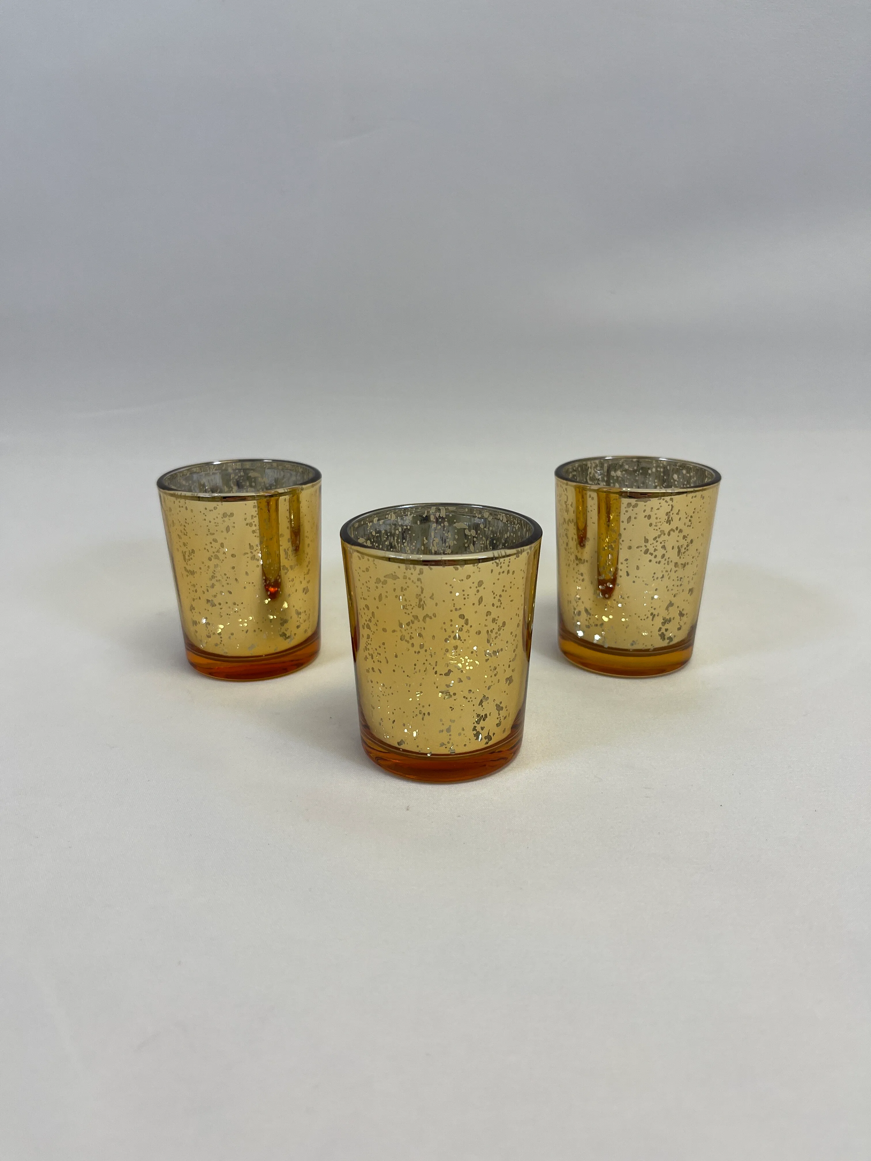Gold Votive Candle Holder with LED votive candle