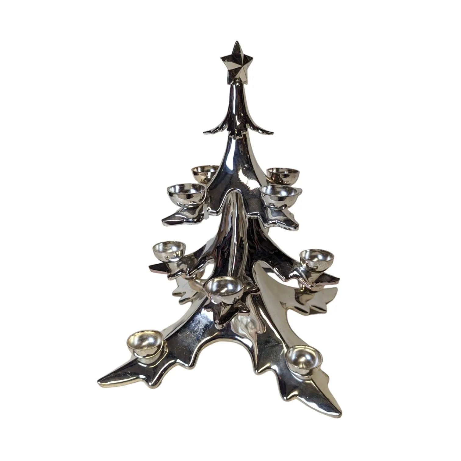 Candle Holder 18' x 18' x 15' Chrome Christmas Tree Toronto's
