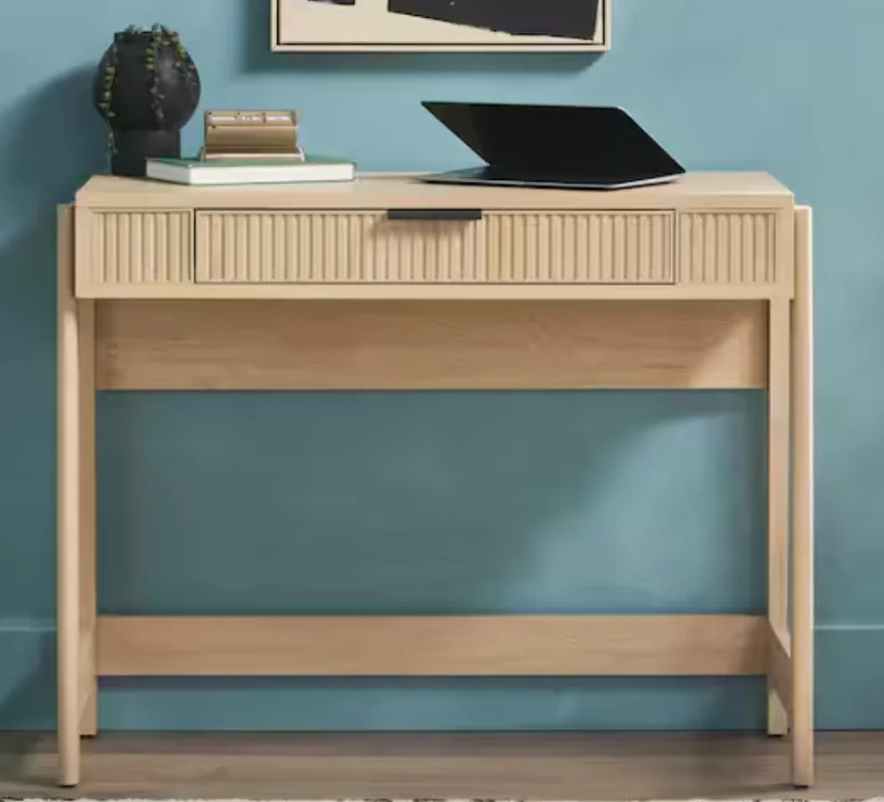 Light wood desk