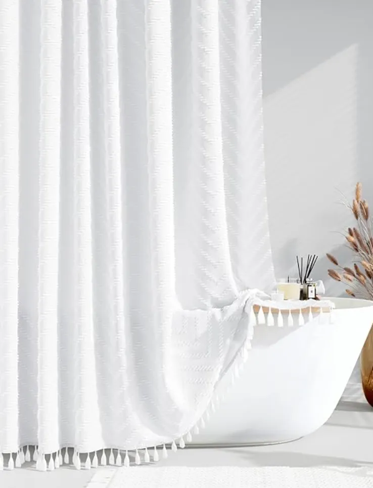 tufted shower curtain 