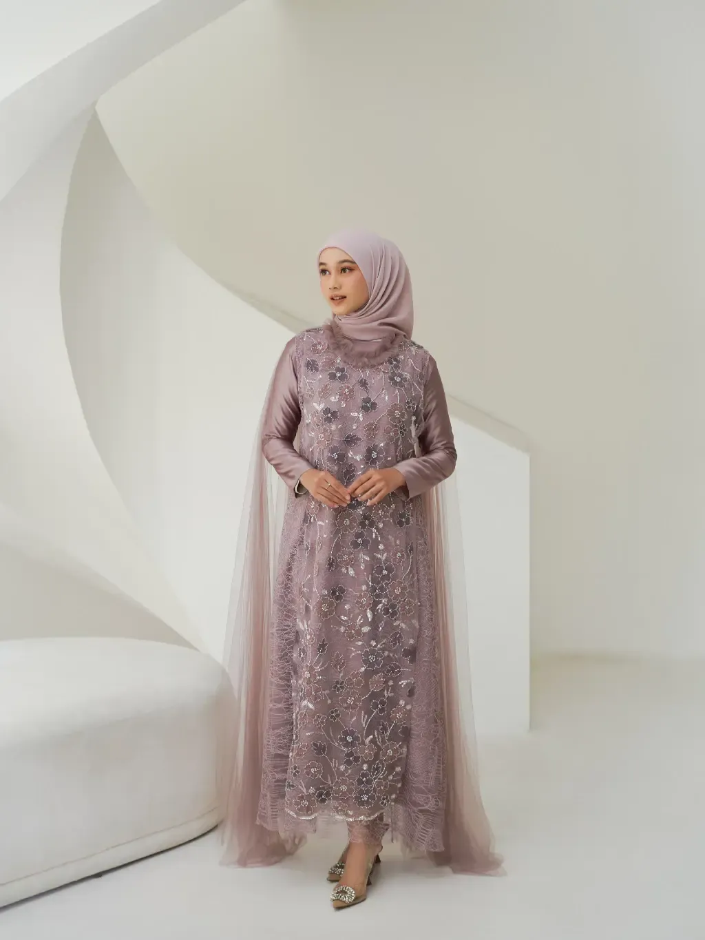 RD-0170 - Aura Label - Elena Dress in Purple