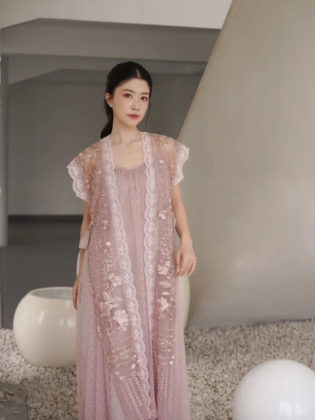RD-0202 - Aura Label - Catalina Dress in Mauve