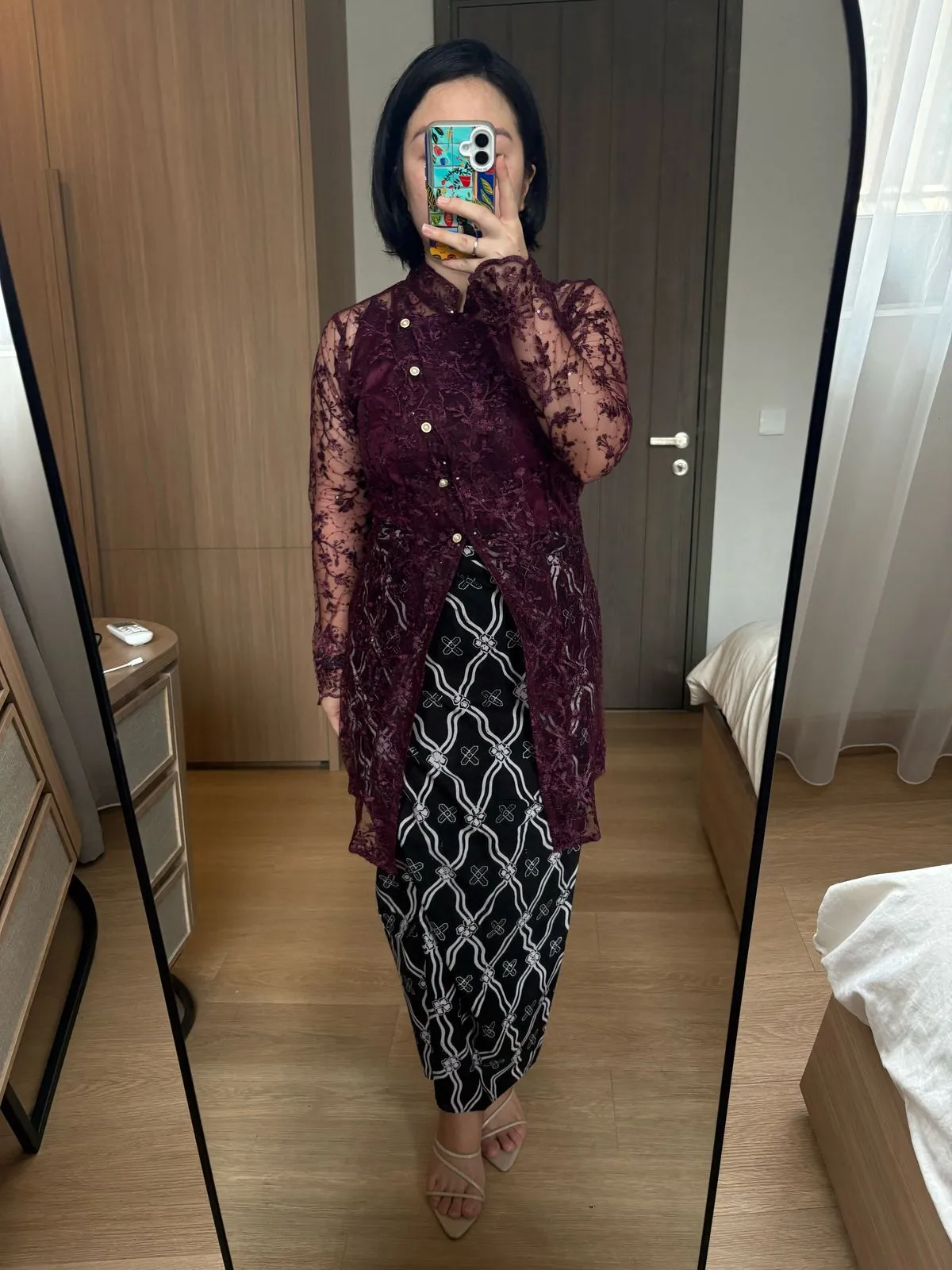 RD-0215 - Assojar - Tirani Kebaya Burgundy