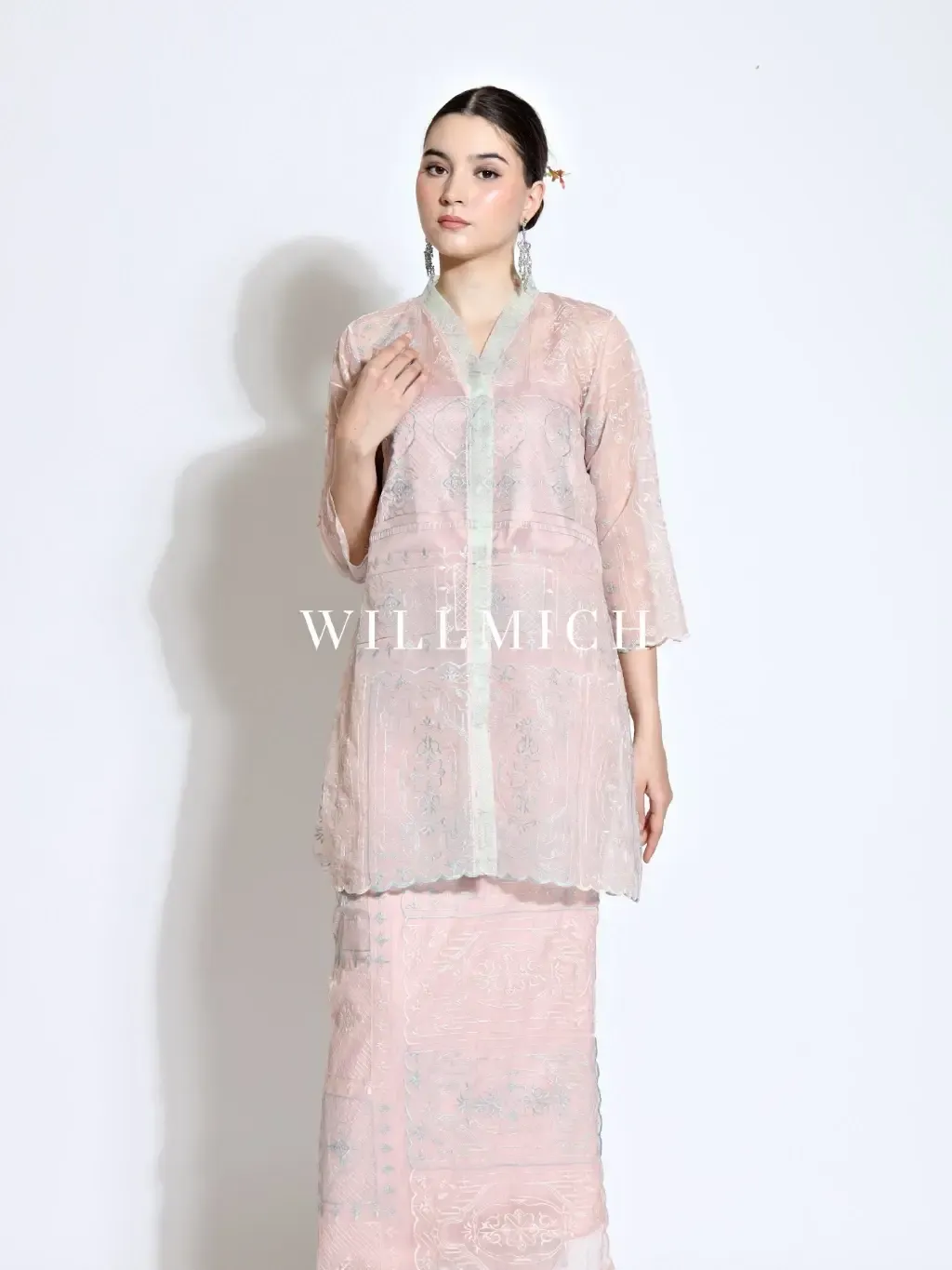 RD-0291 - Soft Bloom Kebaya Series in Pink & Soft Green