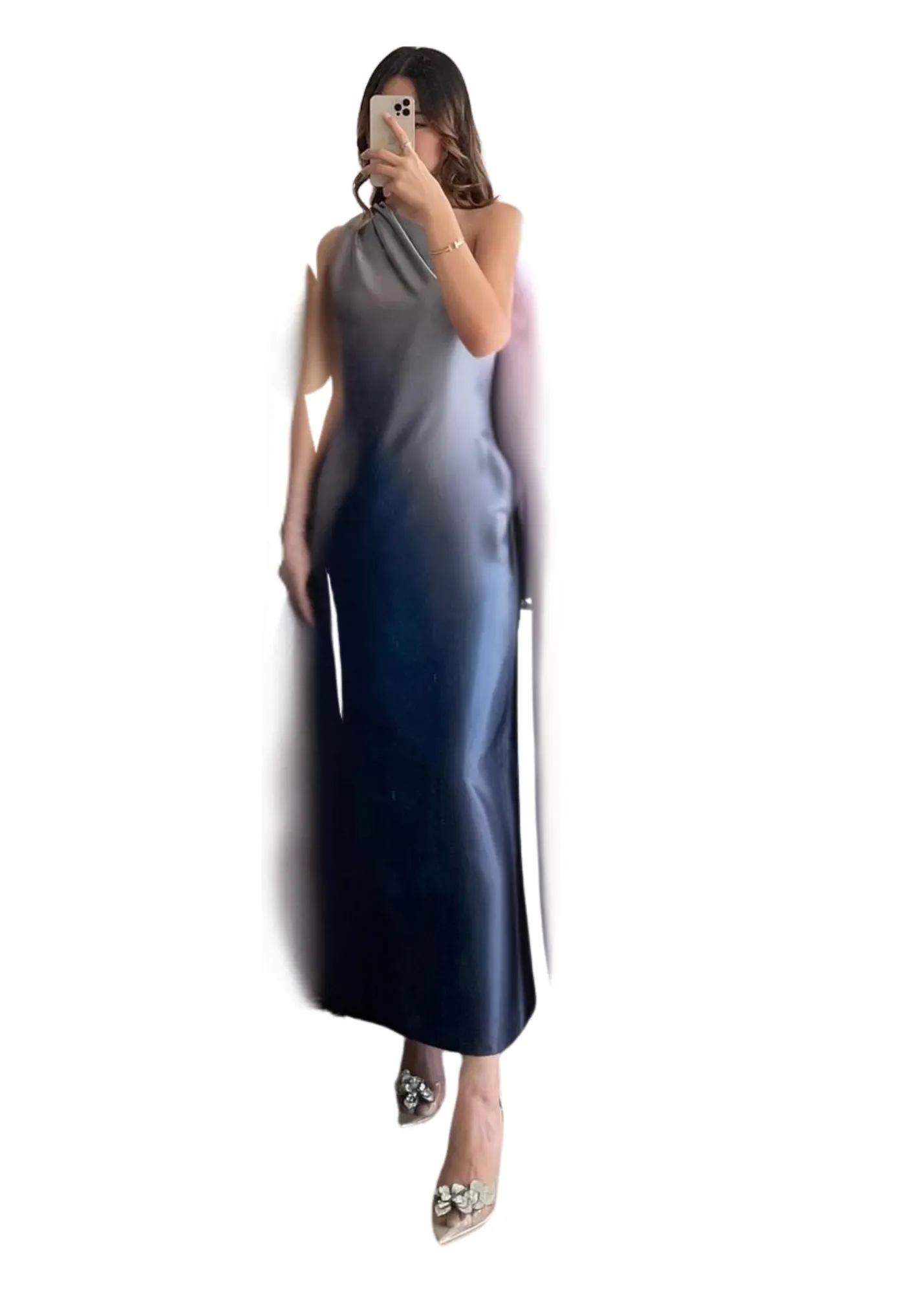 RD-0096 - Touch Up Atelier - Ivy Dress in Silver-Navy