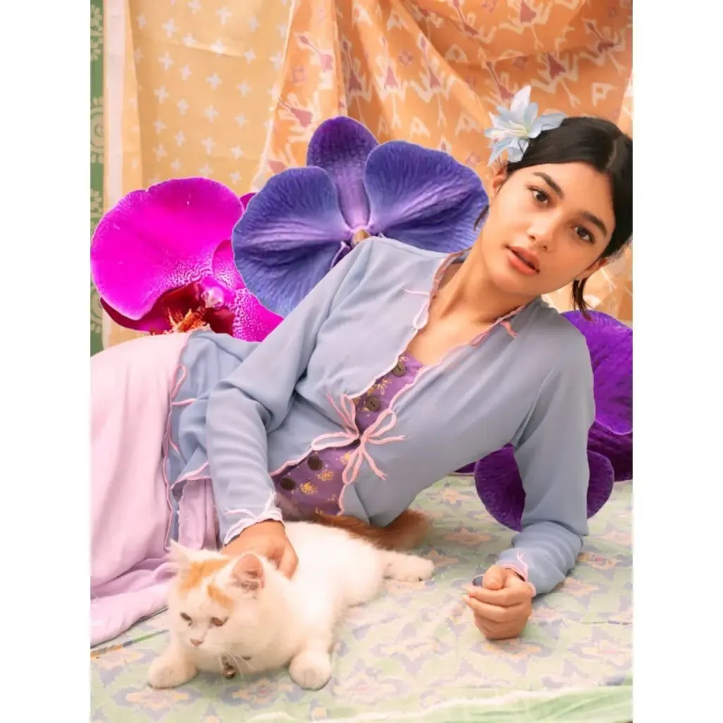 RD-0319 - Kebaya Pita Manikan in Blue