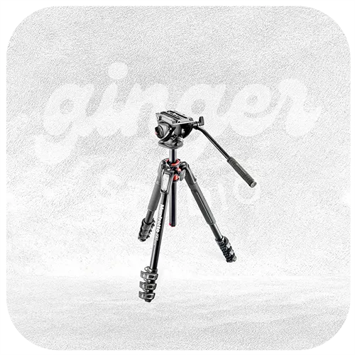 MANFROTTO Rotule vidéo fluide MVH500AH avec trépied Manfrotto