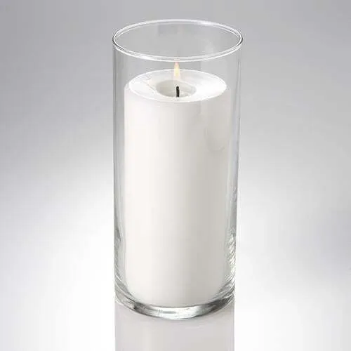 Pillar Candles with Vases