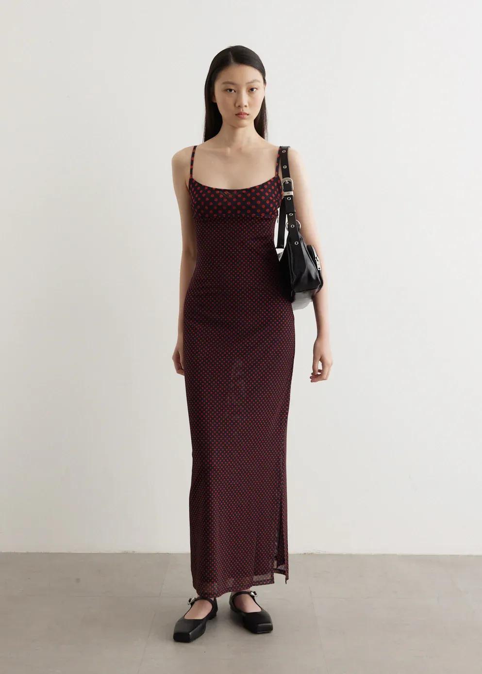 Thais Dress Black Polka Dot