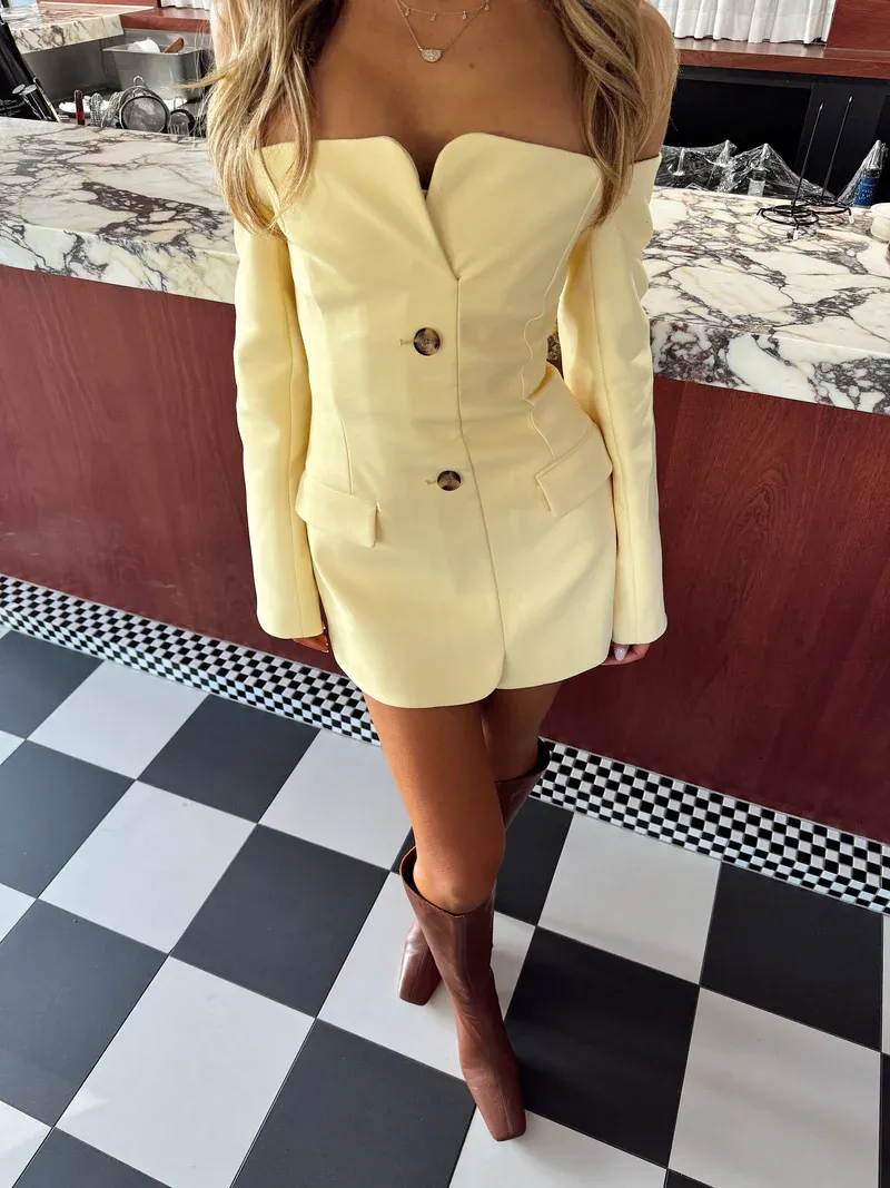 Sandrine Mini Dress Limone